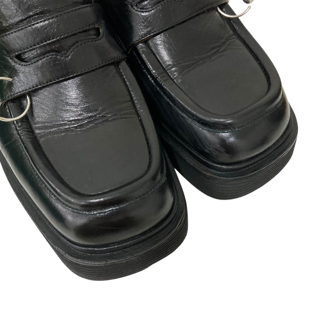 MARNI(マルニ) リングピアス スクエアトゥ コインローファー ブラック