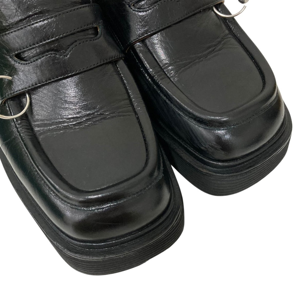 MARNI(マルニ) リングピアス スクエアトゥ コインローファー ブラック  