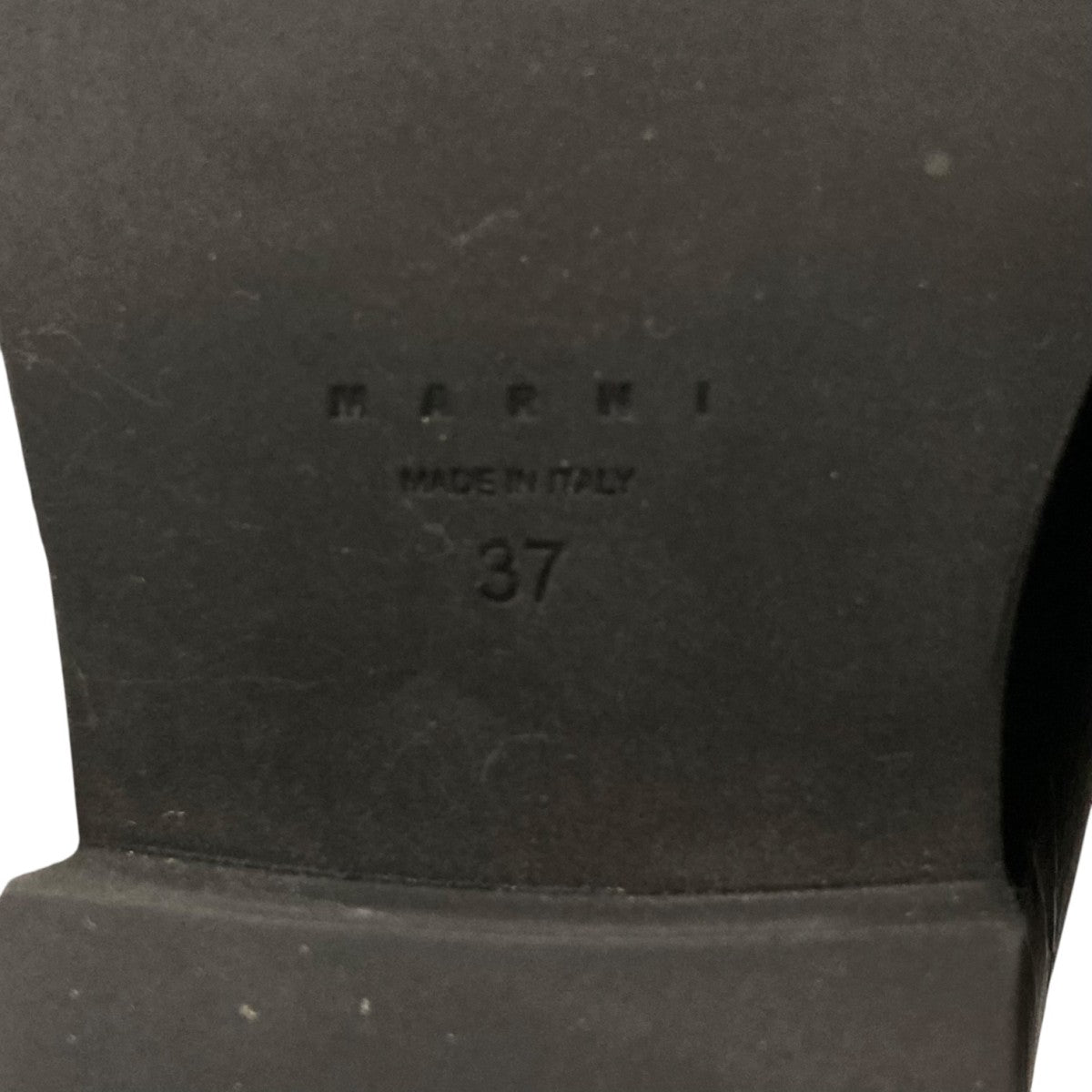 MARNI(マルニ) リングピアス スクエアトゥ コインローファー ブラック