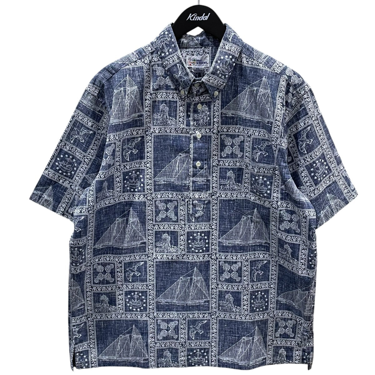 reyn spooner プルオーバーボタンダウン半袖シャツ Lahaina Sailor ラハイナ セーラー 古着・中古-1枚目のアイテム画像