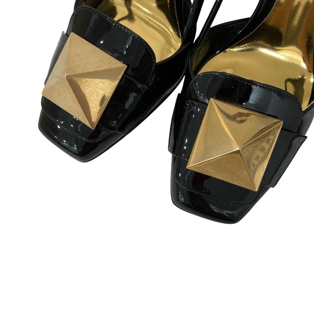 VALENTINO ワンスタッド ストラップパンプス 古着・中古-3枚目のアイテム画像