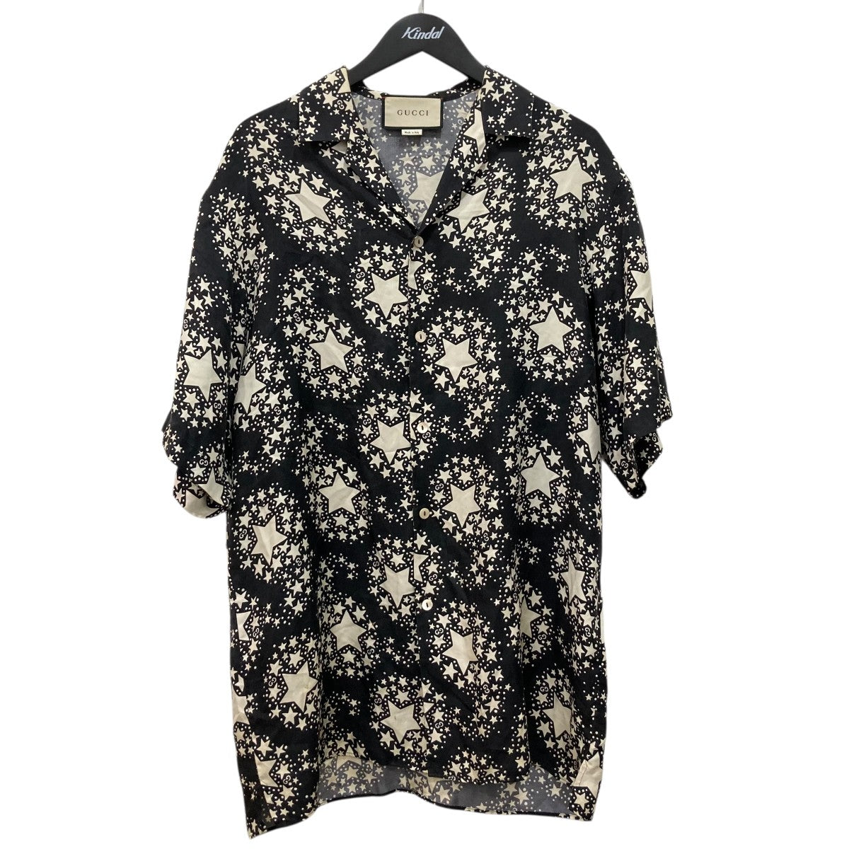 GUCCI GG シルク半袖シャツ625502 古着・中古-1枚目のアイテム画像