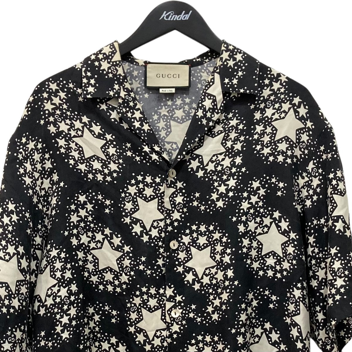 GUCCI GG シルク半袖シャツ625502 古着・中古-2枚目のアイテム画像