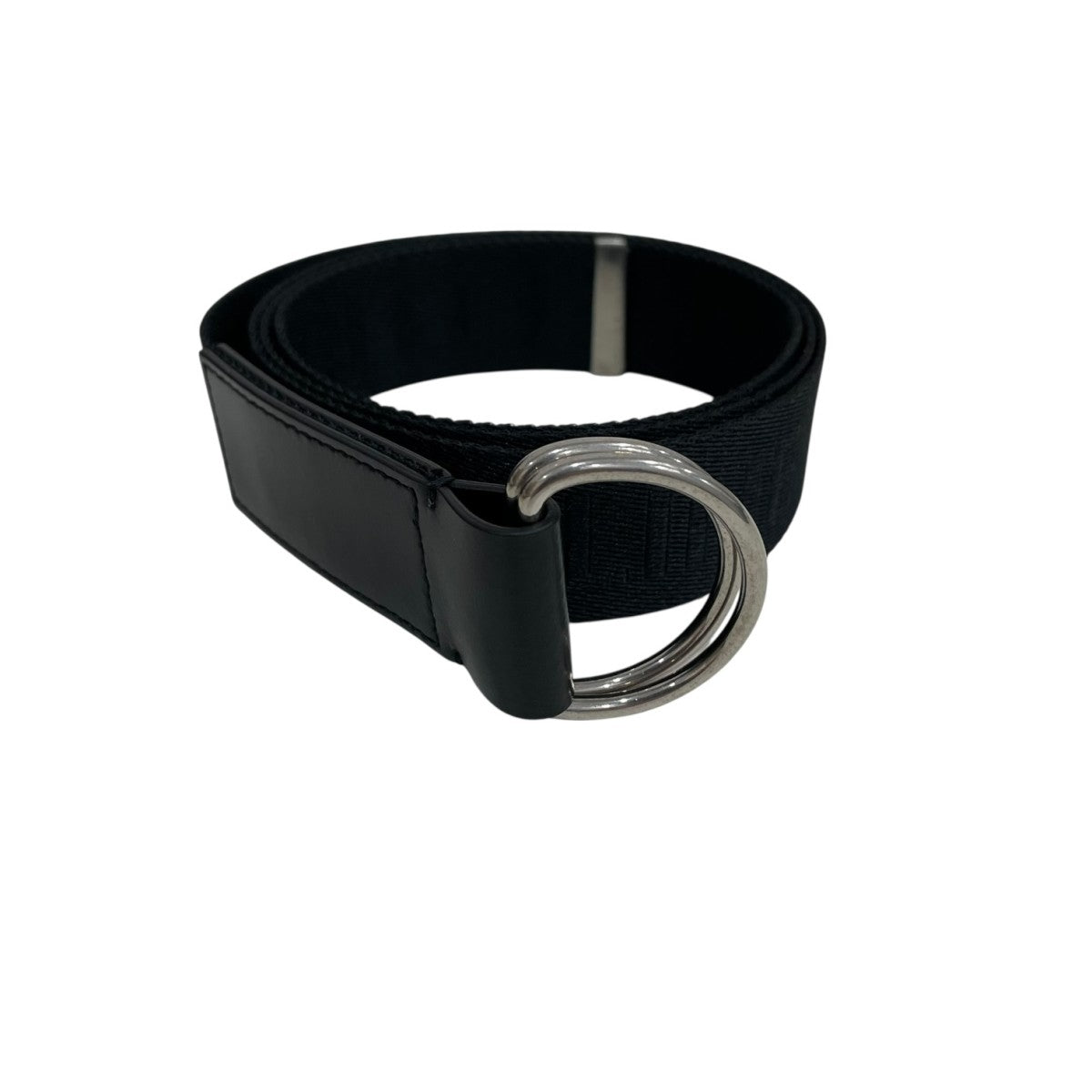 セリーヌ ベルト 革 ラウンド 黒 FM754 CELINE ベルト 黒 ロゴ入り セリーヌ ベルト 革 ラウンド 黒 FM754