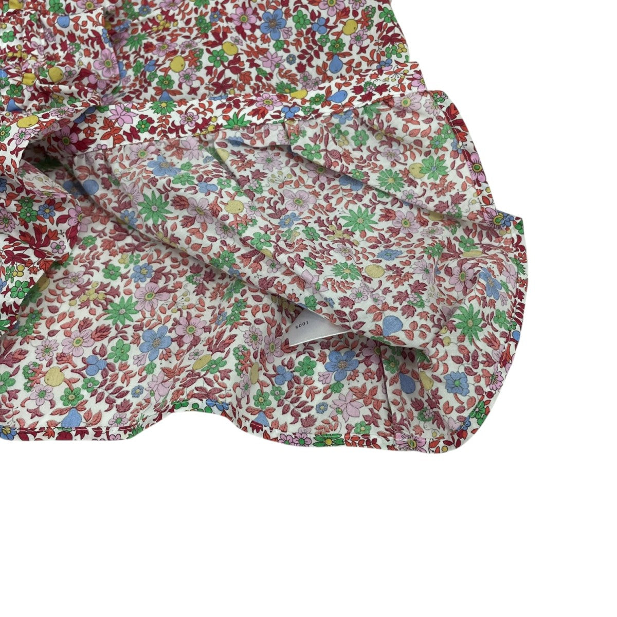 BACCA(バッカ) 花柄リバティプリント ギャザードフリルブラウス35-01