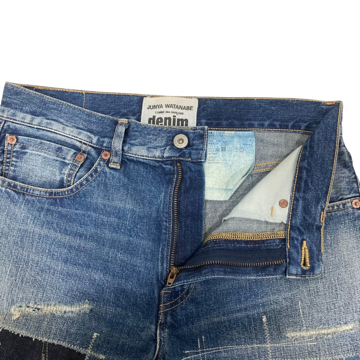 JUNYA WATANABE CDG パッチワークデニムパンツXG-P001 古着・中古-3枚目のアイテム画像