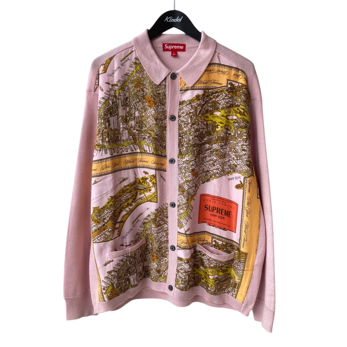 Supreme Silk Map Cardigan カーディガン M Supreme Silk Map Cardigan (FW23) - $178