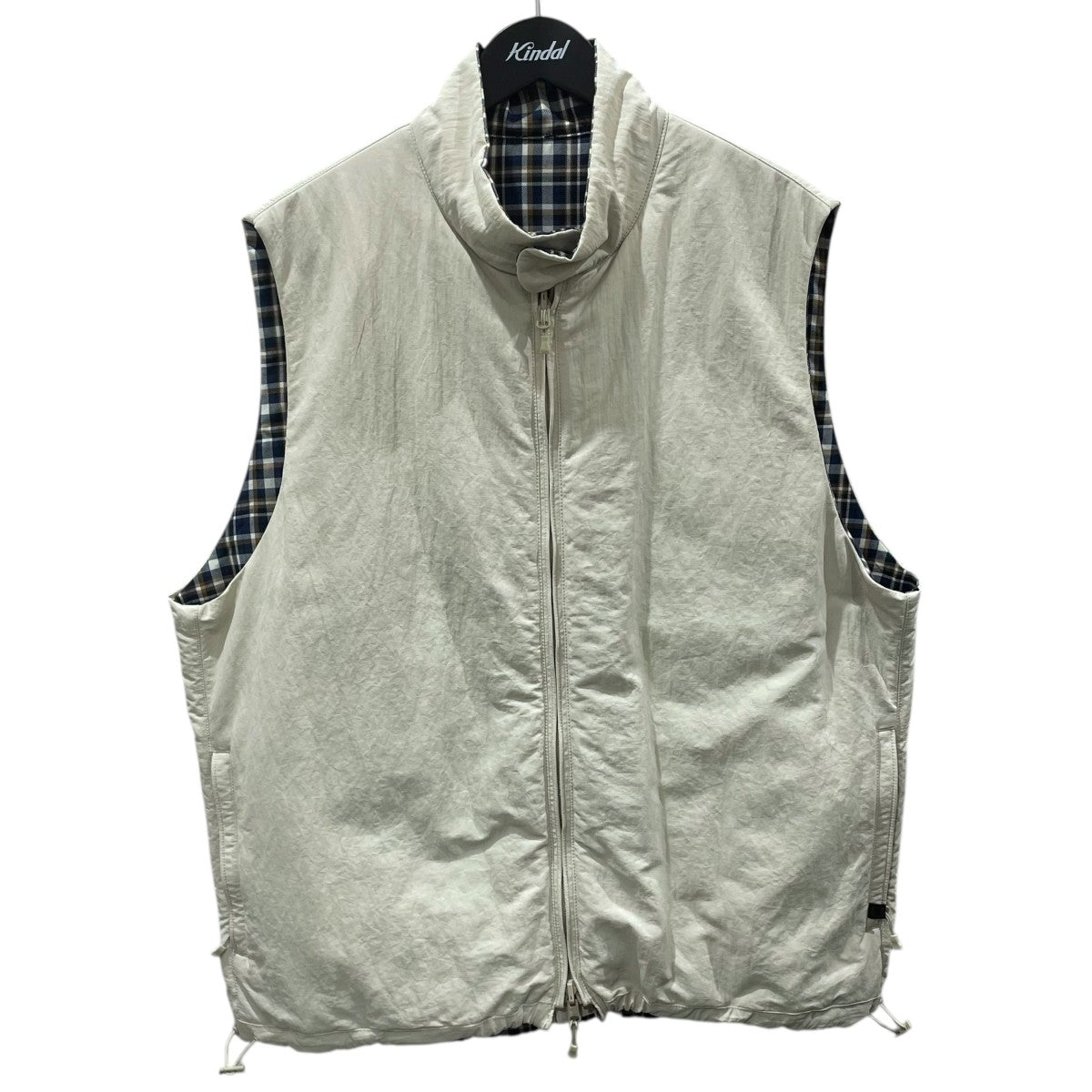 23SS チェック柄リバーシブル中綿ベスト TECH REVERSIBLE TREKKING VEST テック リバーシブル トレッキング ベスト BJ-55023