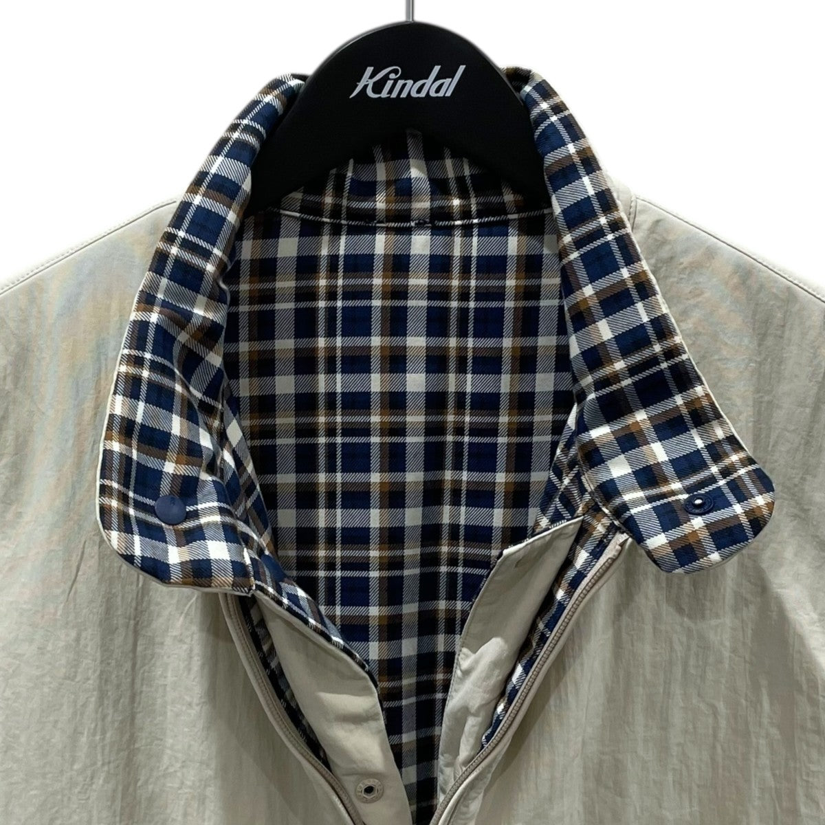 23SS チェック柄リバーシブル中綿ベスト TECH REVERSIBLE TREKKING VEST テック リバーシブル トレッキング ベスト BJ-55023