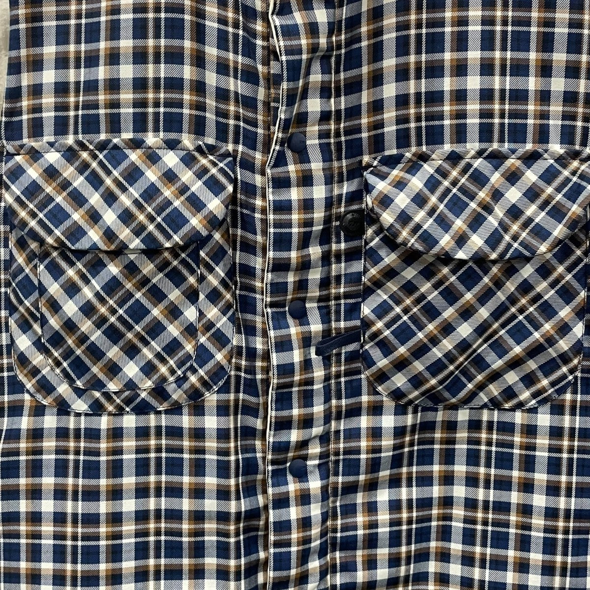 23SS チェック柄リバーシブル中綿ベスト TECH REVERSIBLE TREKKING VEST テック リバーシブル トレッキング ベスト BJ-55023