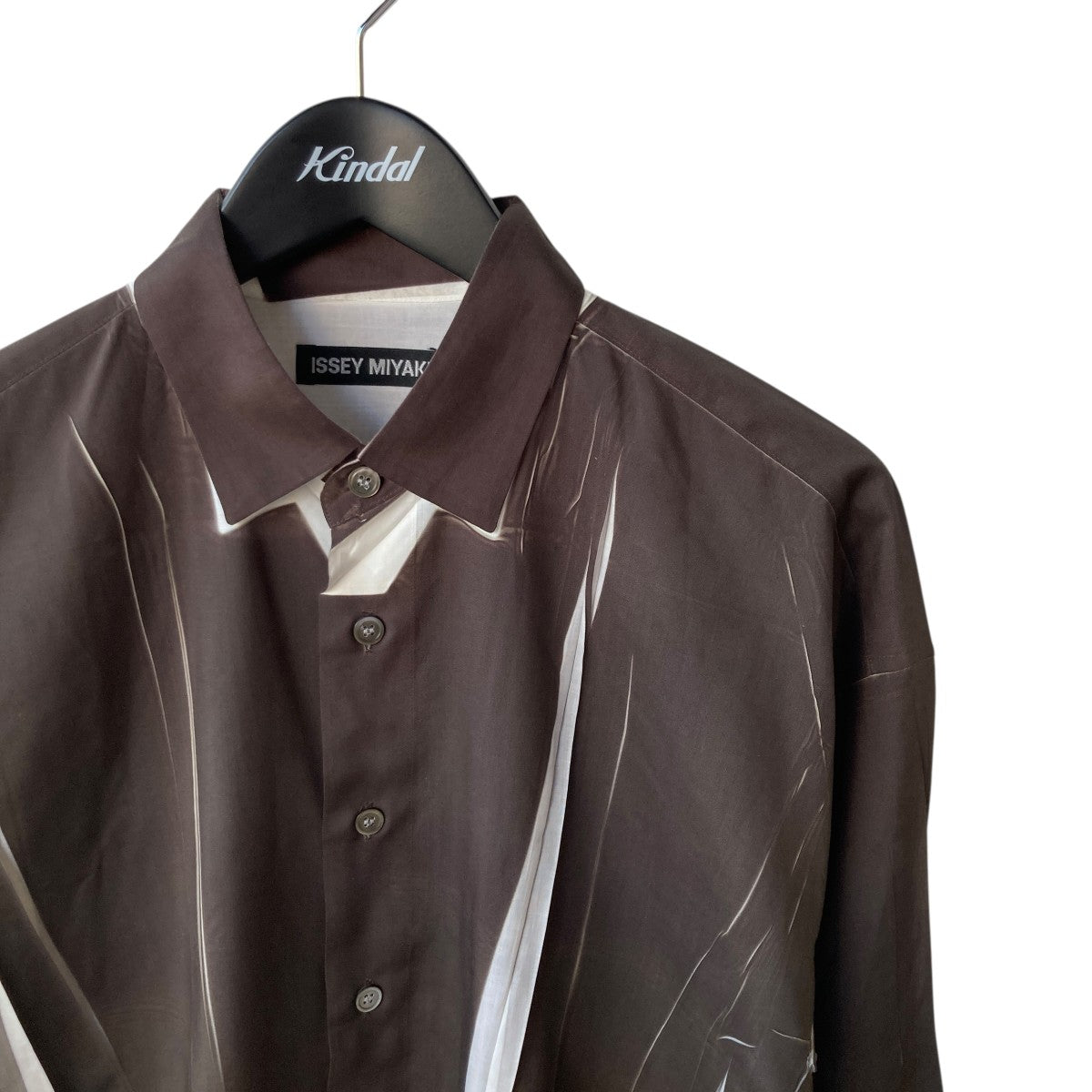 ISSEY MIYAKE(イッセイミヤケ) プリーツ加工染め長袖シャツME41FJ183