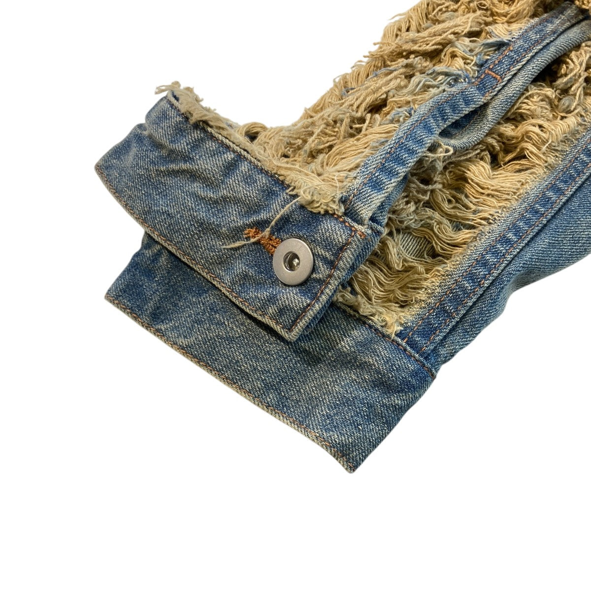 JUN／NAKAYAMA JN DISTRESSED DENIM JACKETデニムジャケット 古着・中古-6枚目のアイテム画像