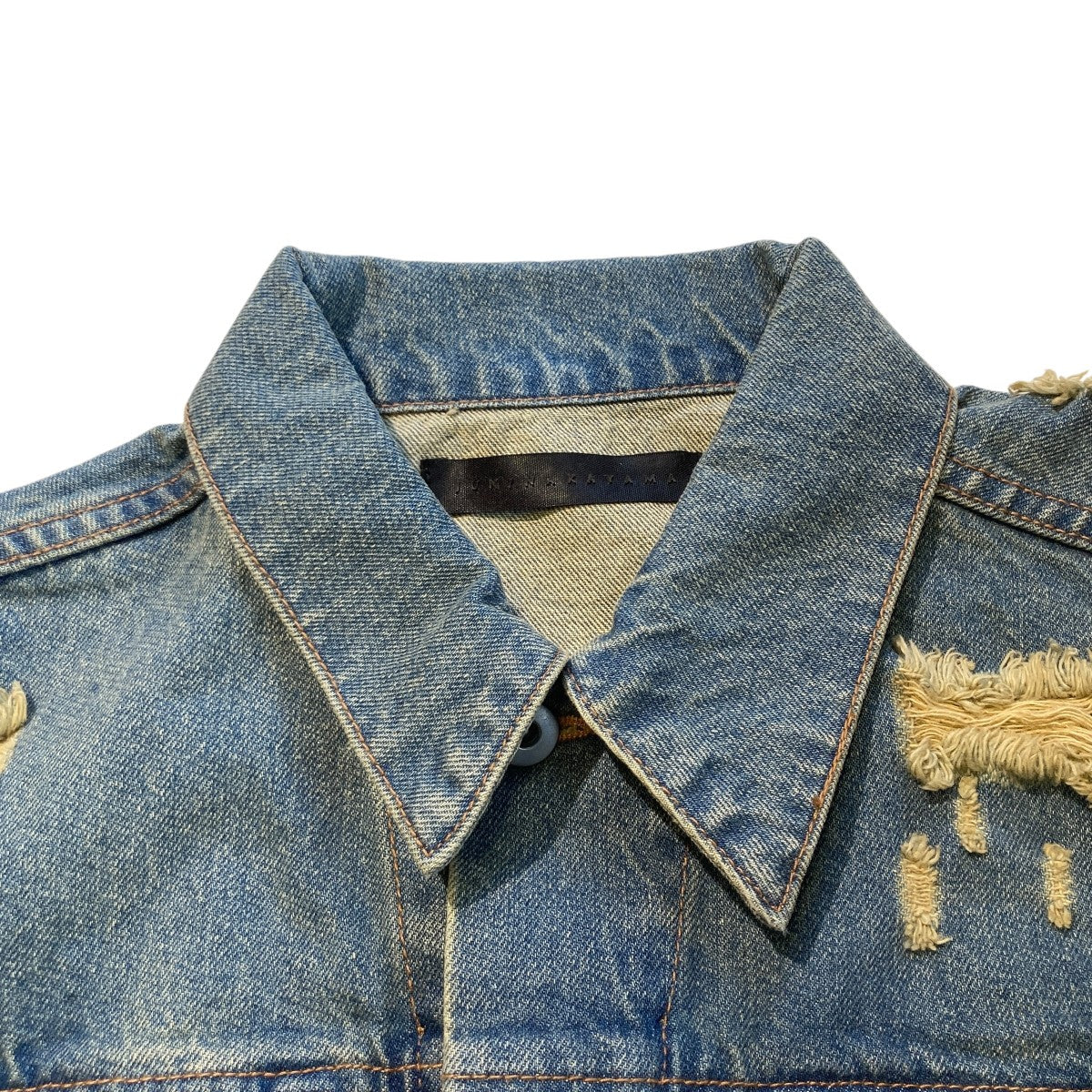 JUN／NAKAYAMA JN DISTRESSED DENIM JACKETデニムジャケット 古着・中古-7枚目のアイテム画像