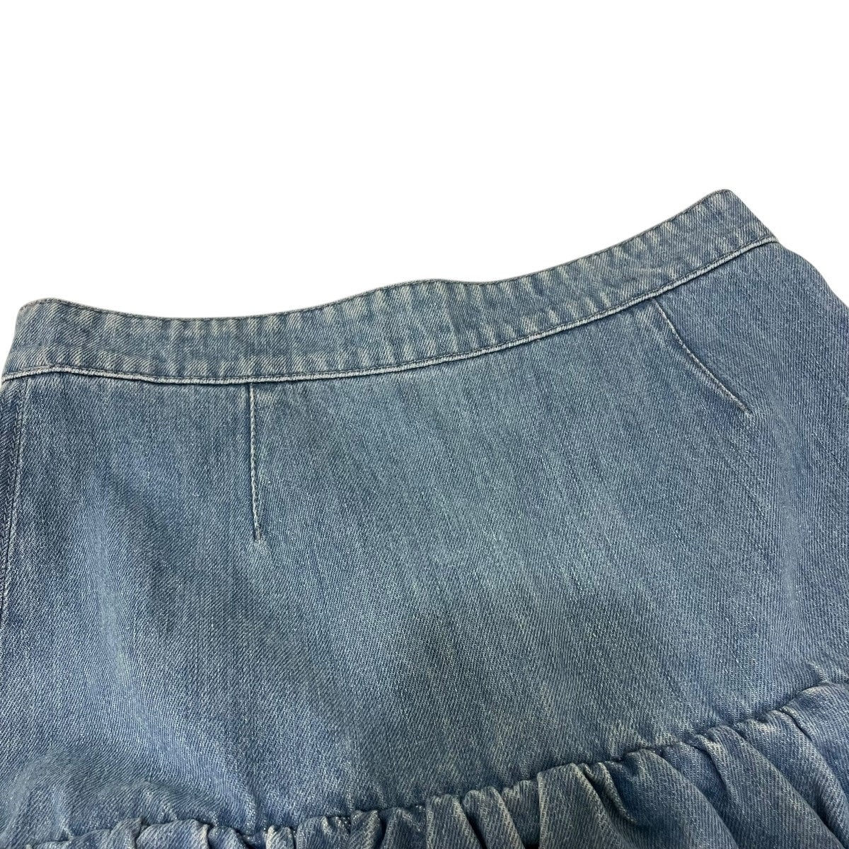 Patou コットンデニム ラッフル ミニスカートミニスカートSK0600008630B 古着・中古-3枚目のアイテム画像