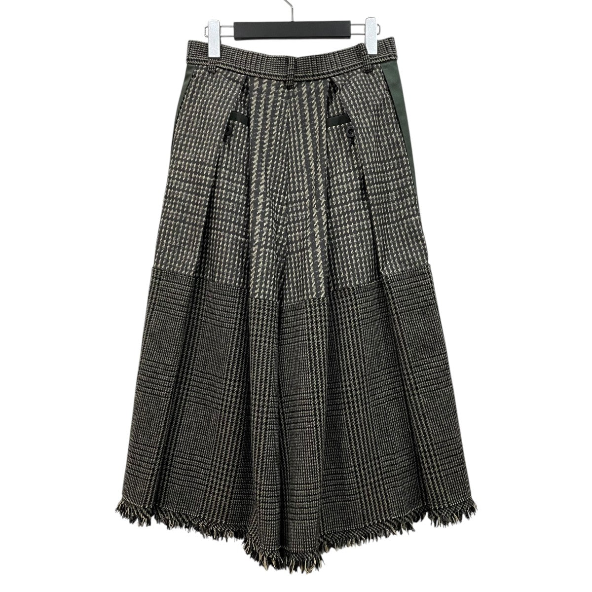 sacai(サカイ) 千鳥格子タックスカート20-05336 20-05336 グレー