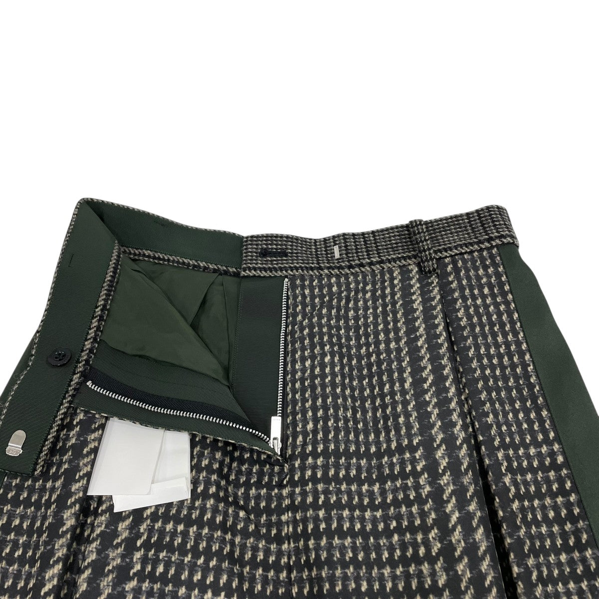 sacai(サカイ) 千鳥格子タックスカート20-05336 20-05336 グレー