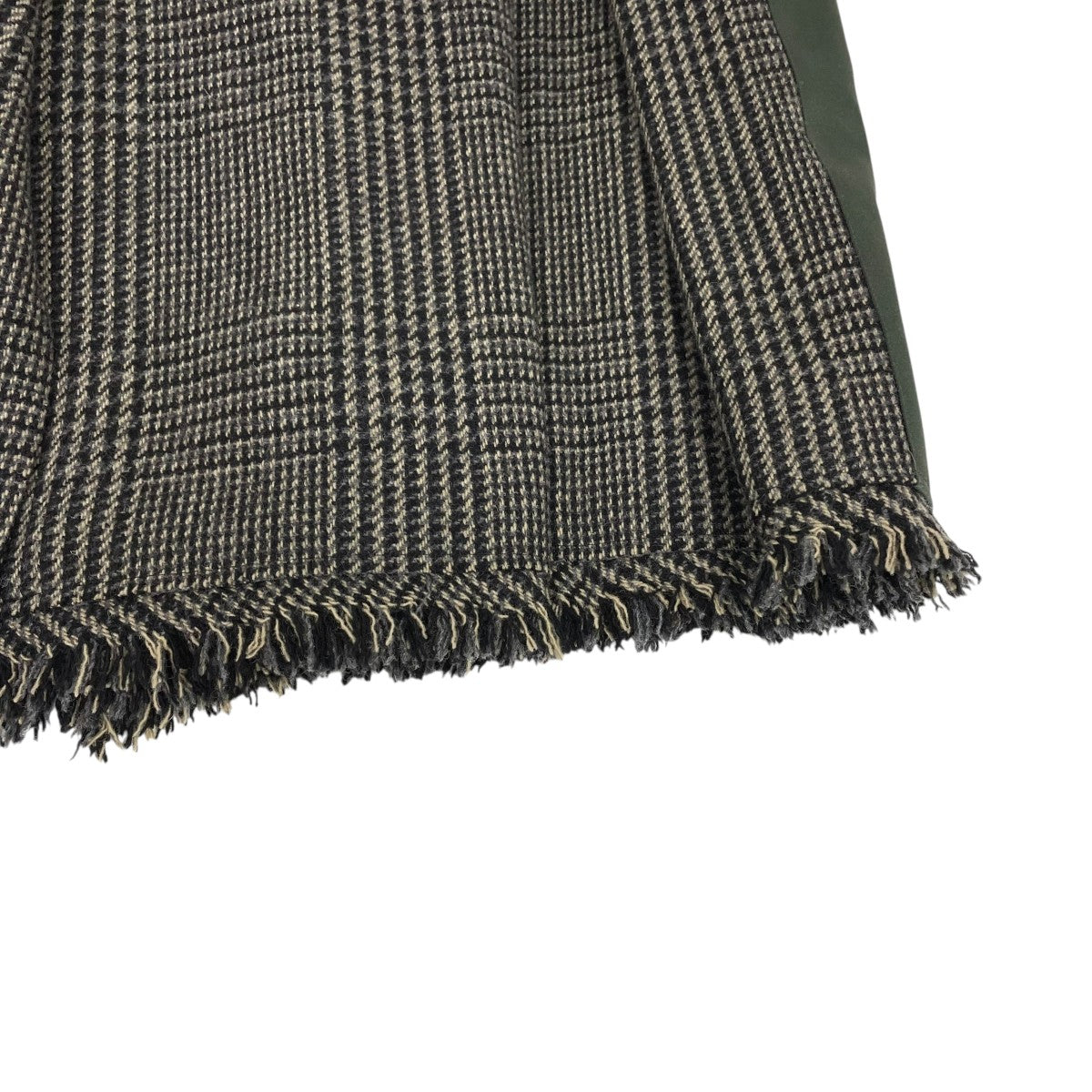 sacai(サカイ) 千鳥格子タックスカート20-05336 20-05336 グレー