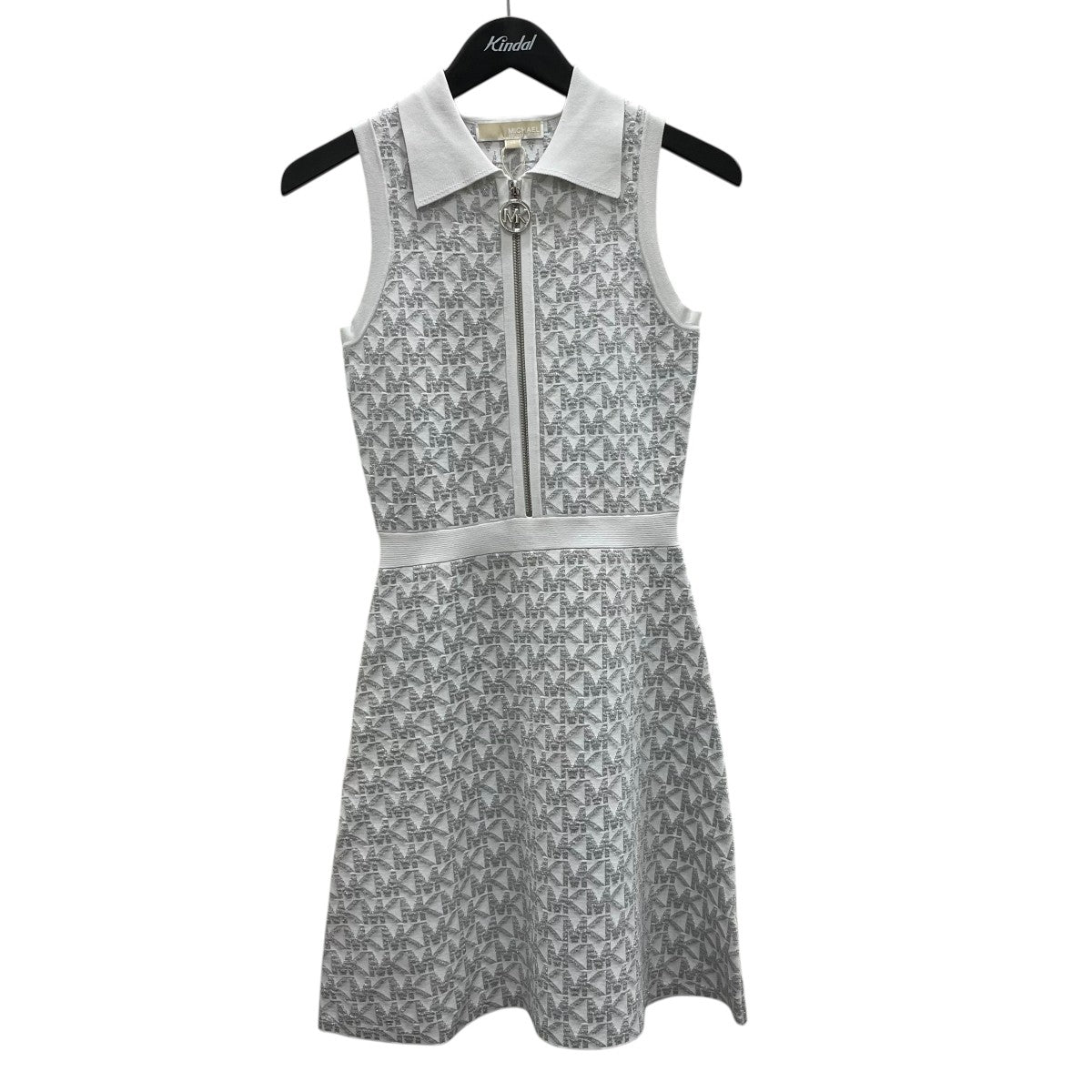 Metallic Logo Jacquard Polo DressノースリーブワンピースMS381OS7TV