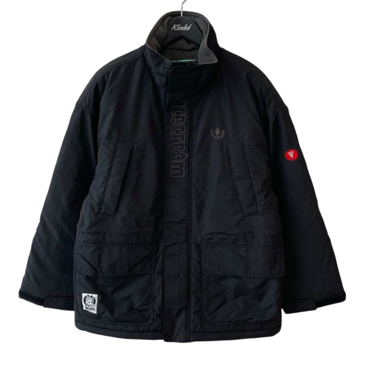 カインドオルオンライン EMBROIDERED LOGO NYLON COAT中綿コートICEJP253X002 古着・中古-1枚目のアイテム画像