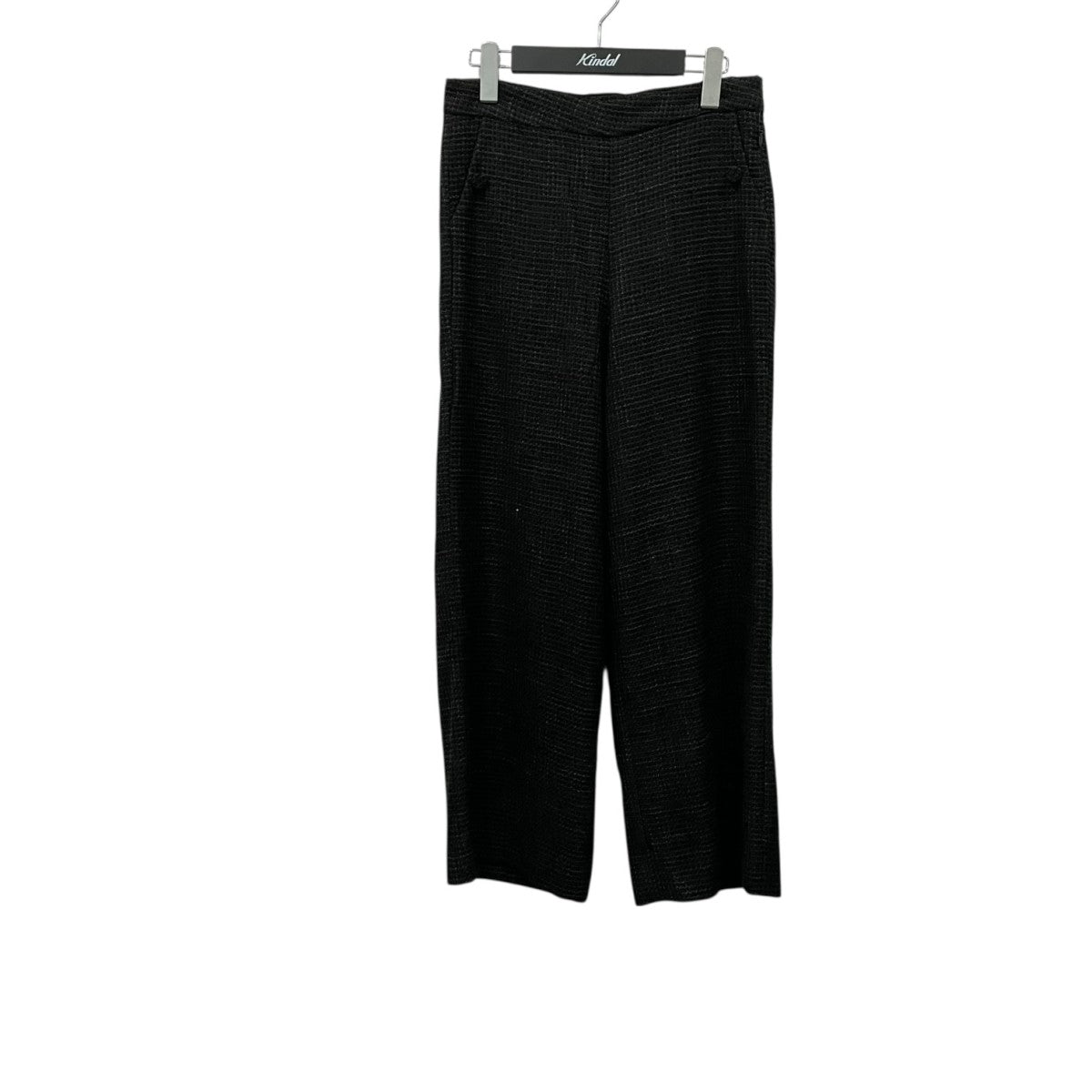 monotone tweed wide pants