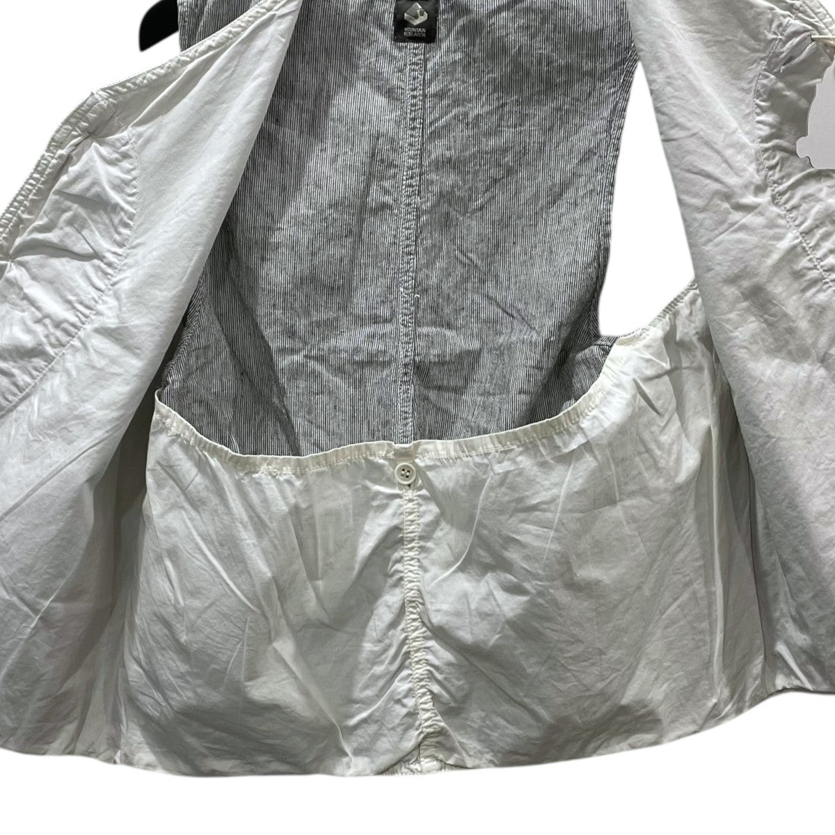 BAMBOO SHOOTS×MOUNTAIN RESEARCH ストライプ柄綿麻ベスト LC STRIPE