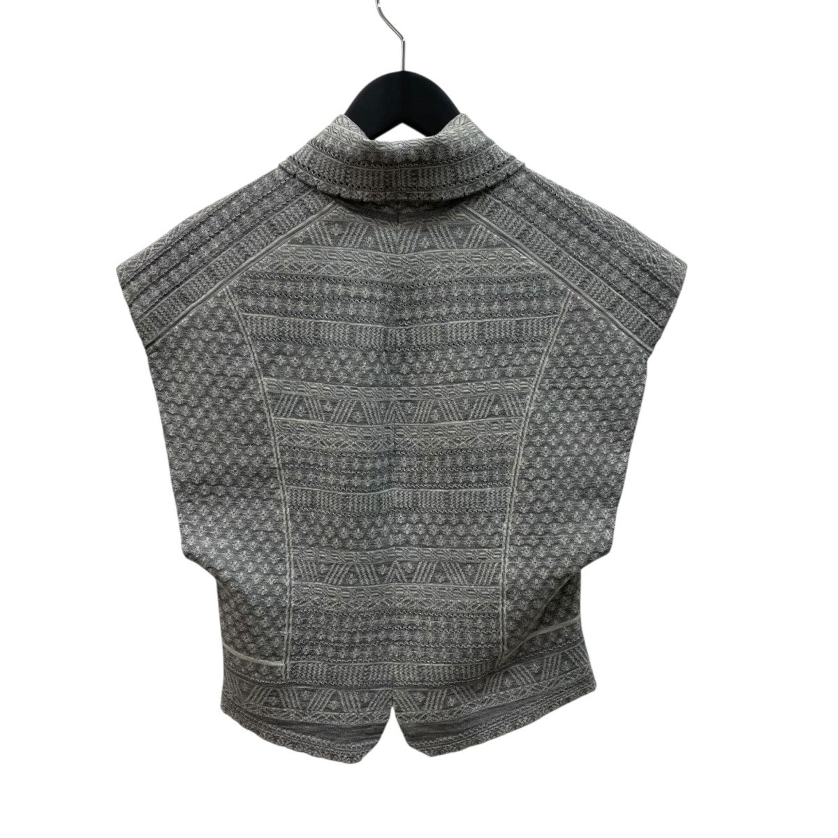 mame kurogouchi 24AWMISHIMA Karatsu SMALL Floral Pattern Knitted TopノースリーブニットMM24FW-KN108 古着・中古-3枚目のアイテム画像