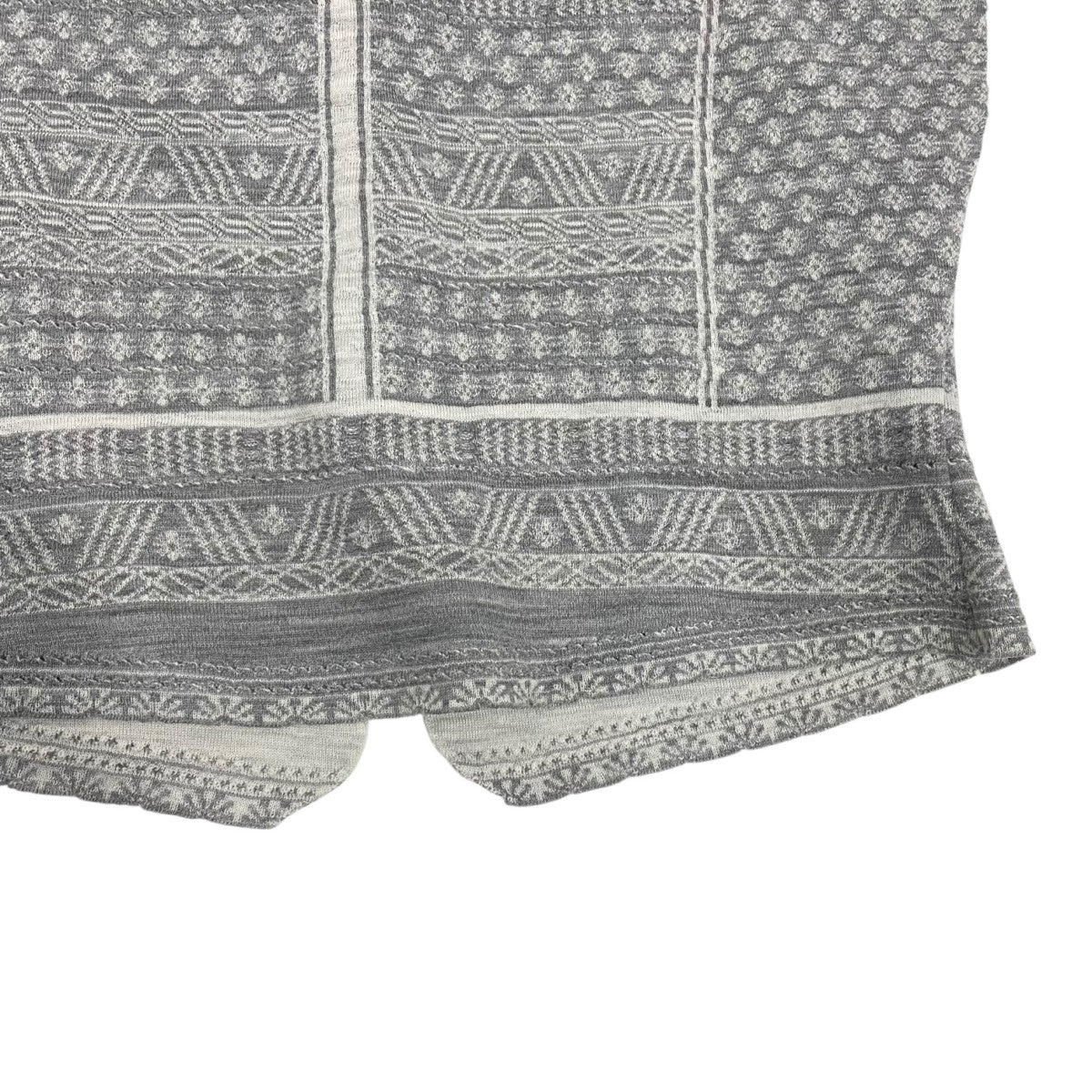 mame kurogouchi 24AWMISHIMA Karatsu SMALL Floral Pattern Knitted TopノースリーブニットMM24FW-KN108 古着・中古-4枚目のアイテム画像