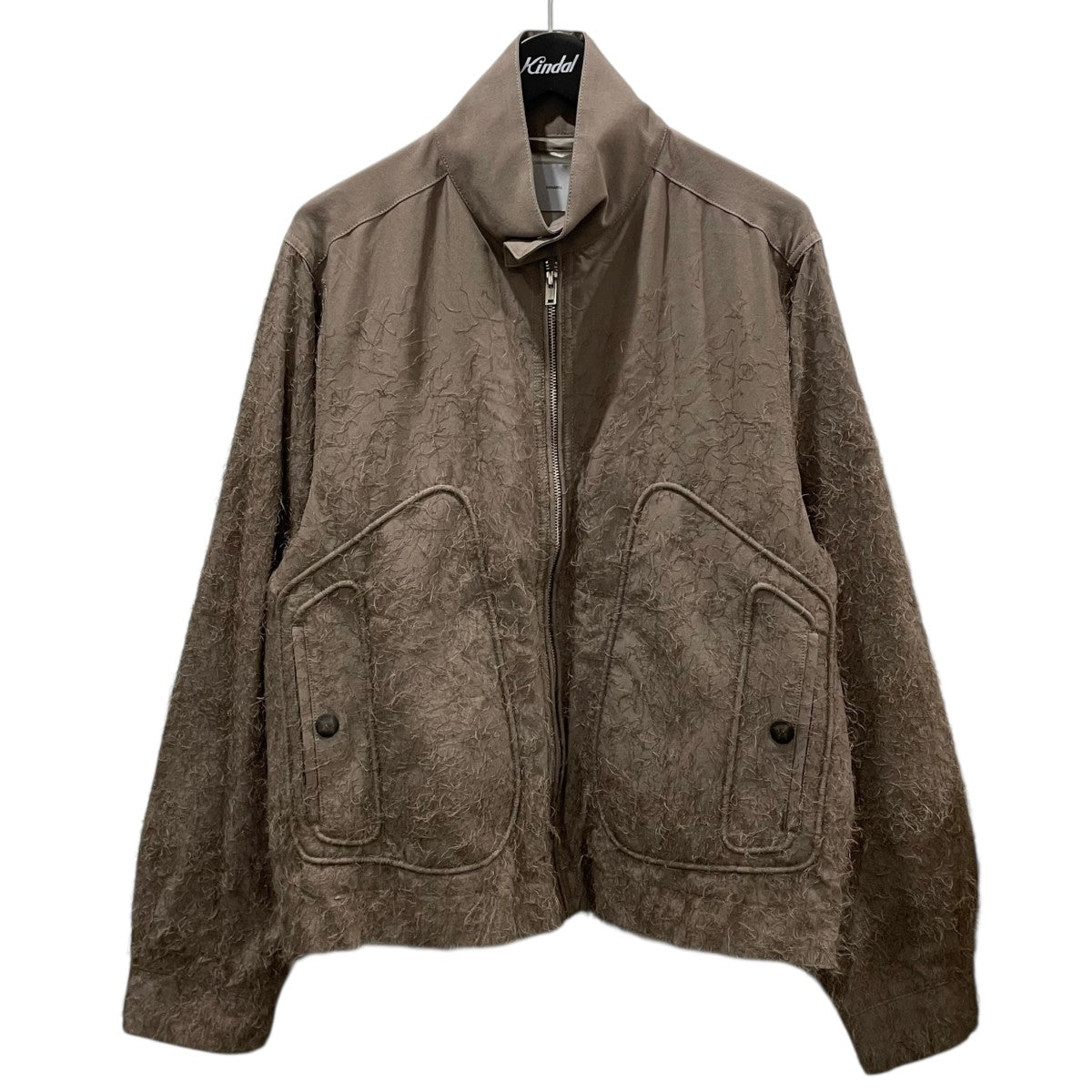 SUGARHILL 24AW ジップアップジャケット Hairly Blousonコットンレーヨンジャケット 2411300208 古着・中古-1枚目のアイテム画像