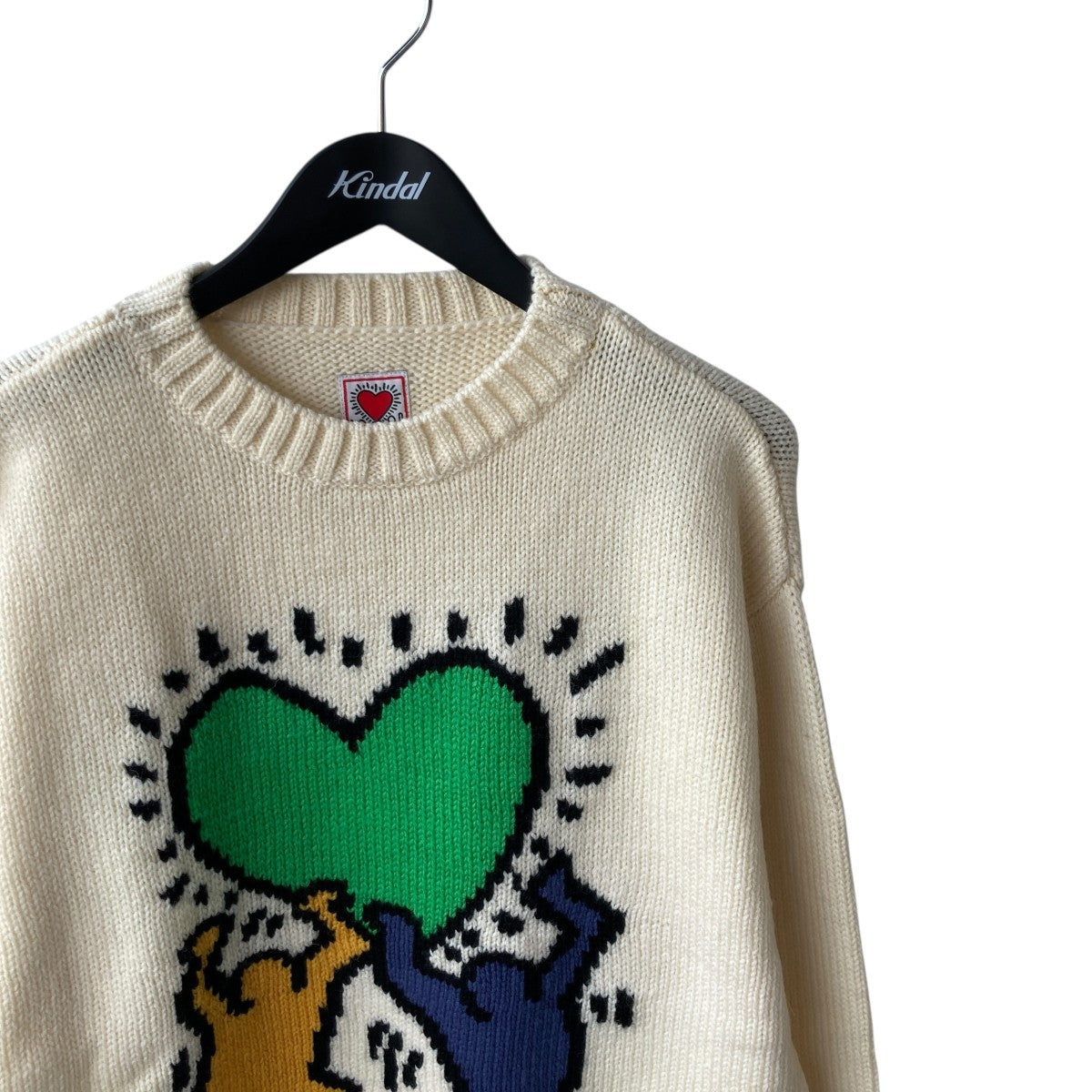 WACKO MARIA KEITH HARING CREW NECK SWEATERニットKH-WM-KN03 古着・中古-3枚目のアイテム画像