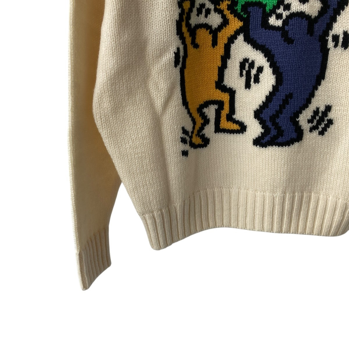 WACKO MARIA KEITH HARING CREW NECK SWEATERニットKH-WM-KN03 古着・中古-4枚目のアイテム画像