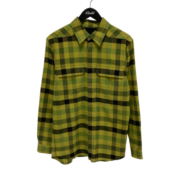RICK OWENS(リックオウエンス) チェック長袖シャツRU02C7291-CP