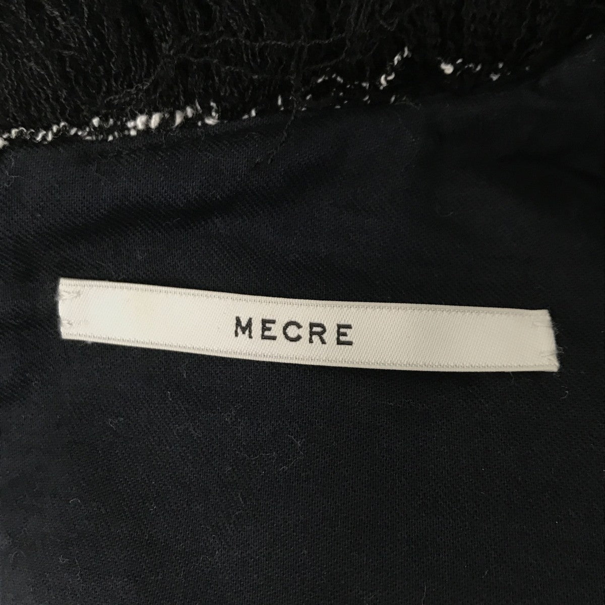 MECRE フリンジツィードノースリプルオーバーベスト2222310069-0 古着・中古-3枚目のアイテム画像