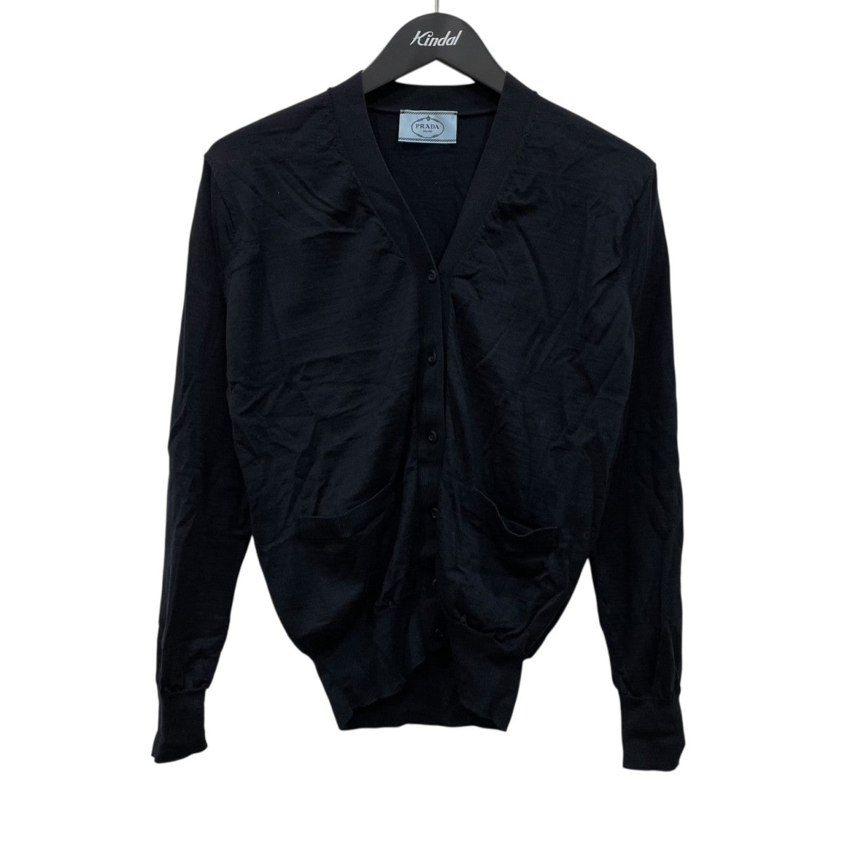 【M_R】 PRADA ニットカーディガン PRADA（プラダ） ニットカーディガン 38 ブラック レディース