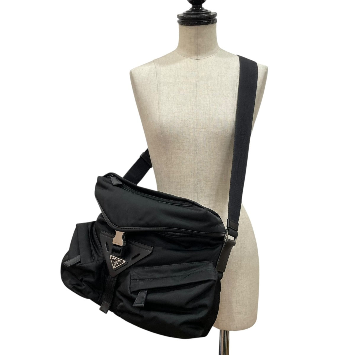PRADA(プラダ) Re-Nylon xレザー ショルダーバッグ2VD062 2VD062