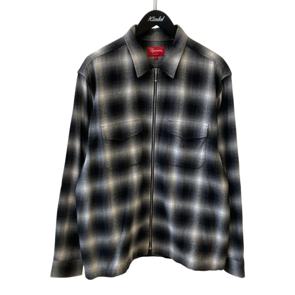 最終値下げ‼️新品‼️Supreme llic Plaid Zip Up Supreme Metallic Plaid Zip Up Shirt Brown メンズ - FW25 - JP
