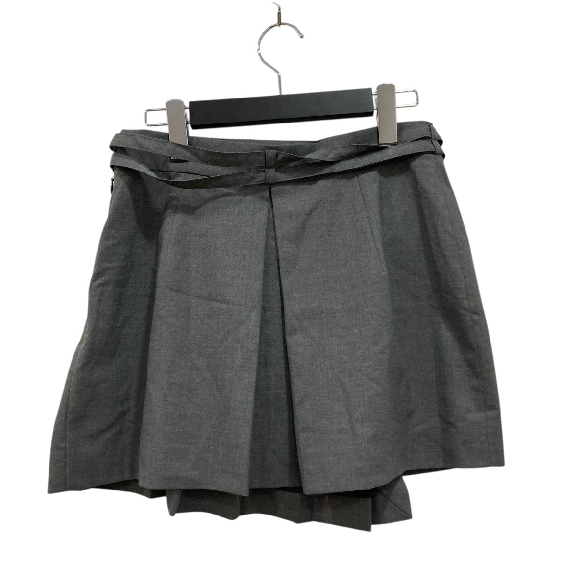 tanaka daisuke two belted pleats mini skirtミニスカートTD23AWSK51 古着・中古-2枚目のアイテム画像