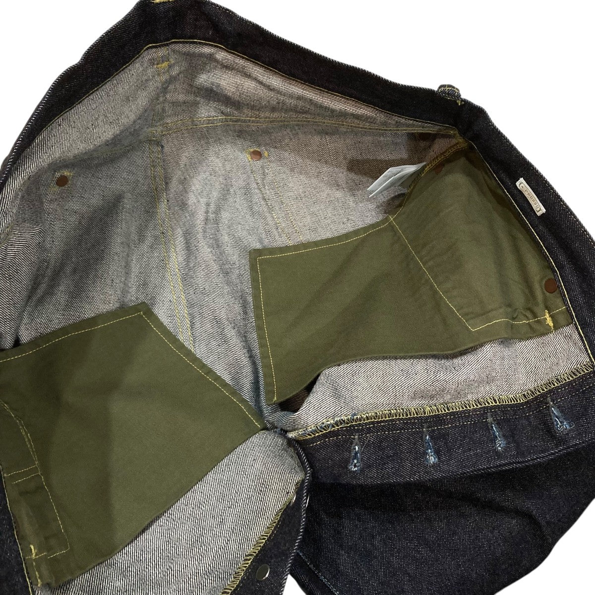A．PRESSE(アプレッセ) Washed Denim Wide PantsデニムパンツAP-4001