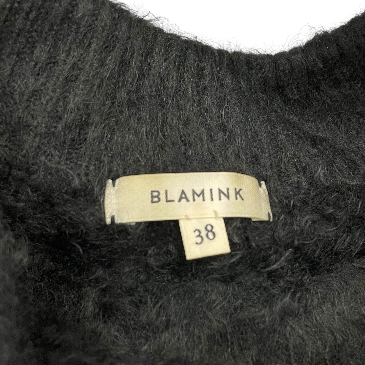 BLAMINK(ブラミンク) 7GカシミヤファーVネックカーディガン7915-299