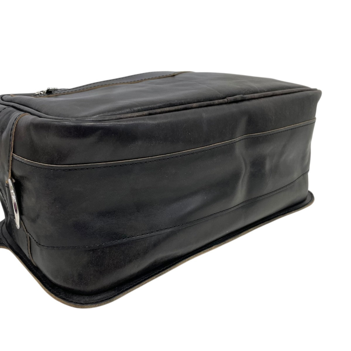 OUR LEGACY WORN BLACK LEATHERGREASER レザーショルダーバッグA2218PVB 古着・中古-4枚目のアイテム画像