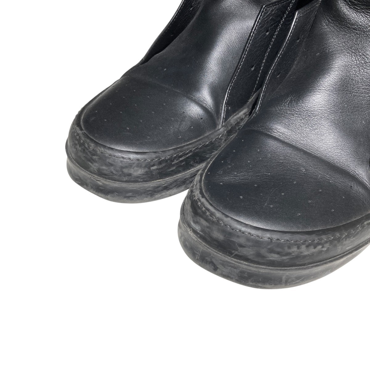 RICK OWENS Island DunkレザーシューズE18 1538 古着・中古-7枚目のアイテム画像