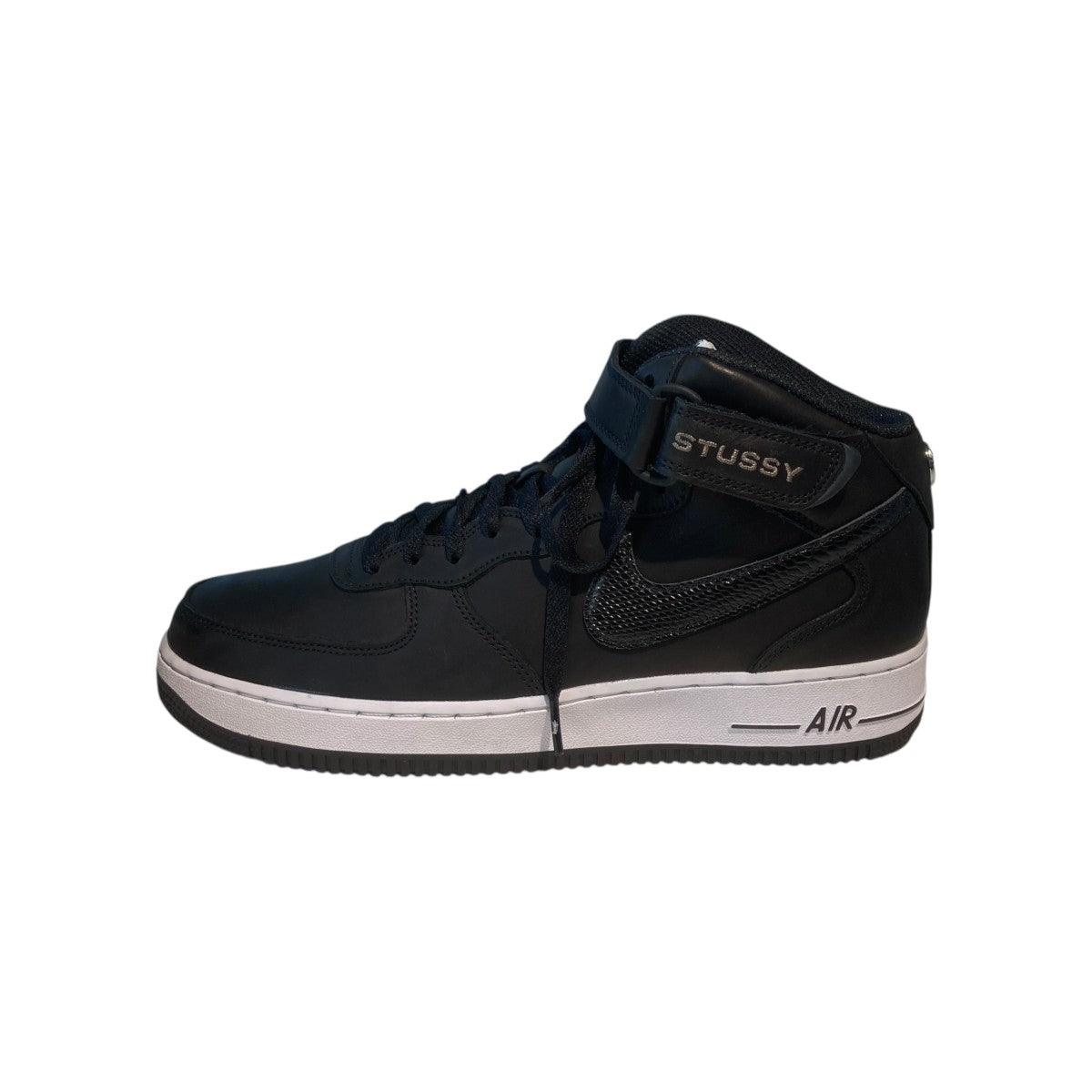 NIKE×stussy Air Force 1 Mid Black／BlackハイカットスニーカーDJ7840