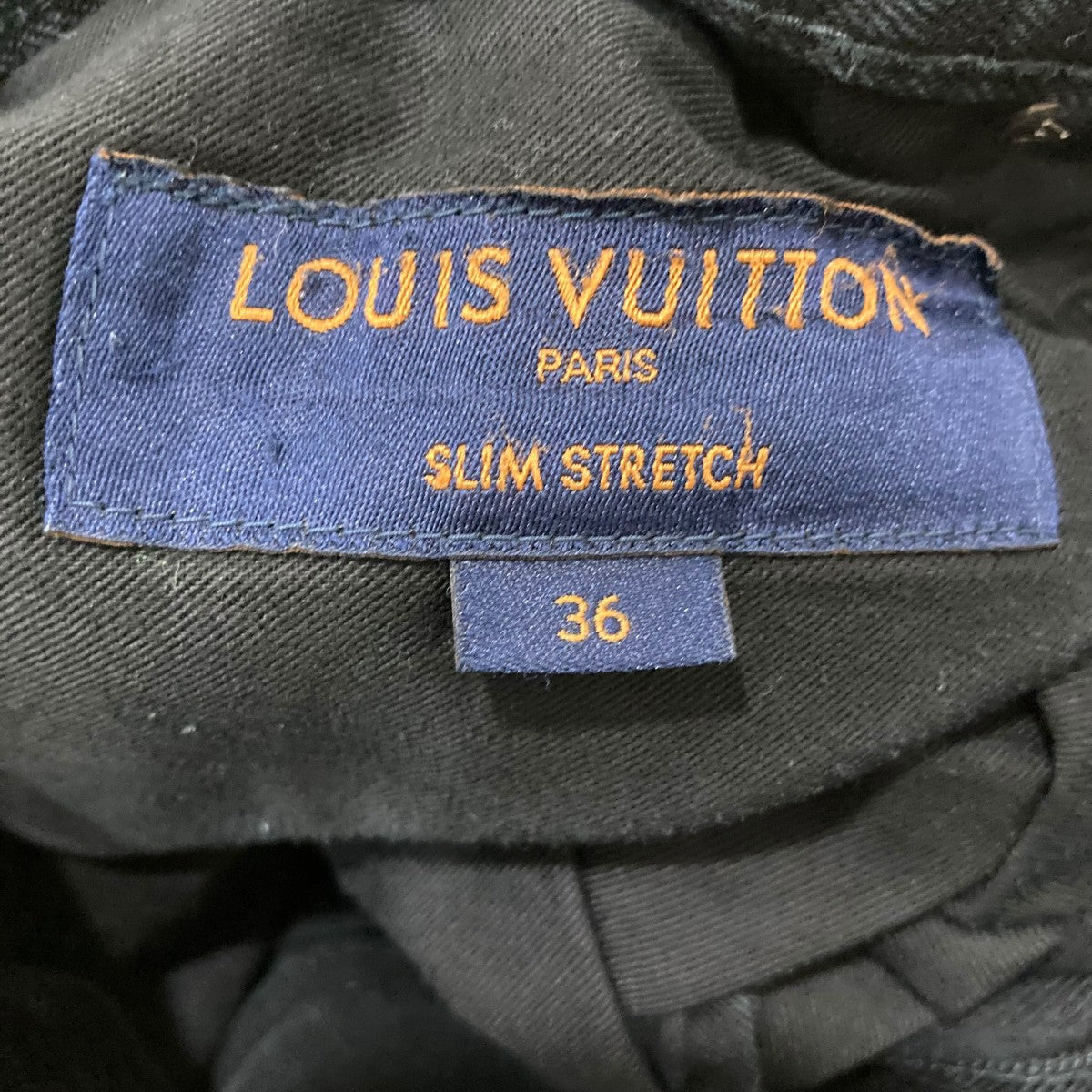LOUIS VUITTON モノグラムレザー LVロゴデニムパンツHGD65WIKM 古着・中古-7枚目のアイテム画像