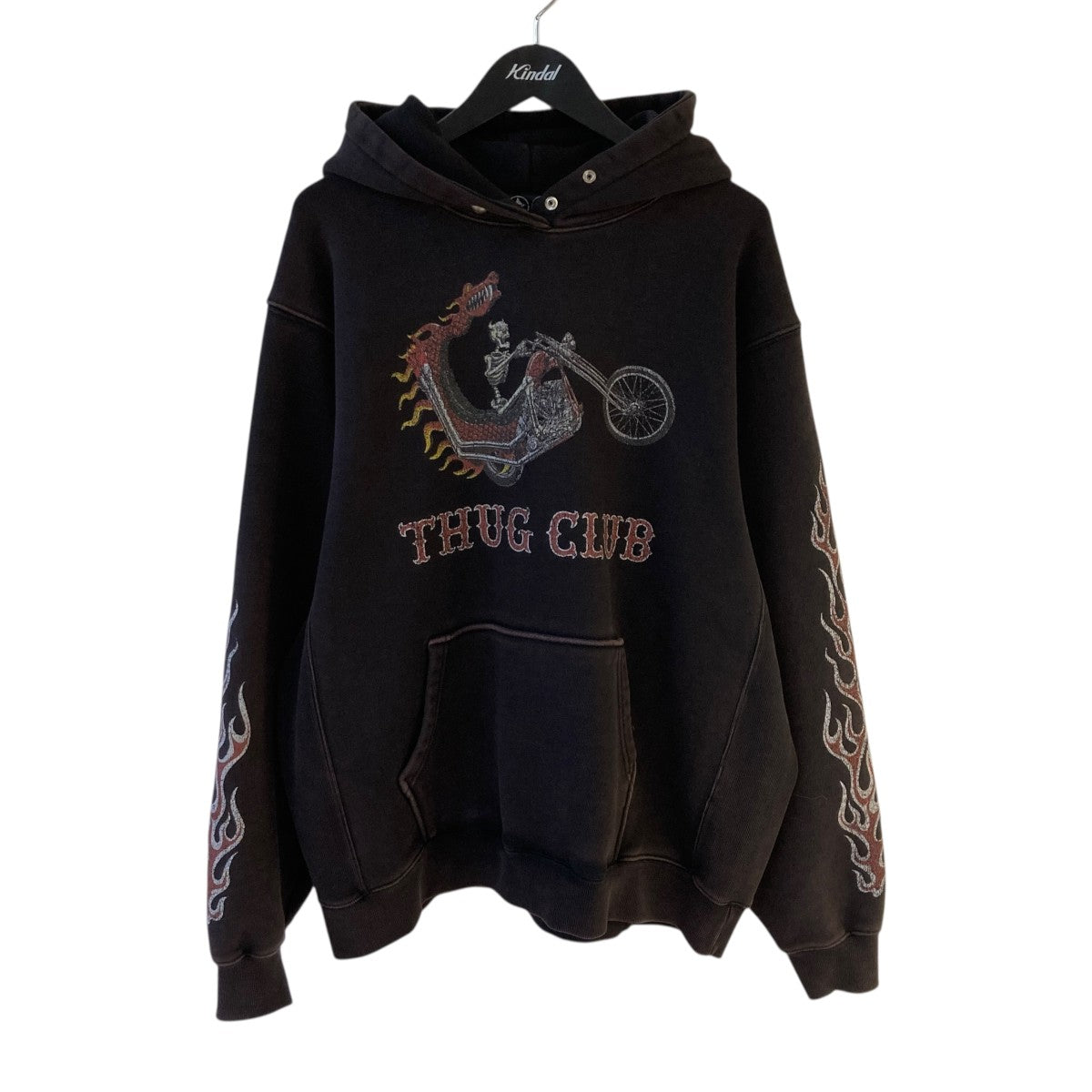 THUG CLUB(サグクラブ) プルオーバーパーカー TC23TS0702 ブラック