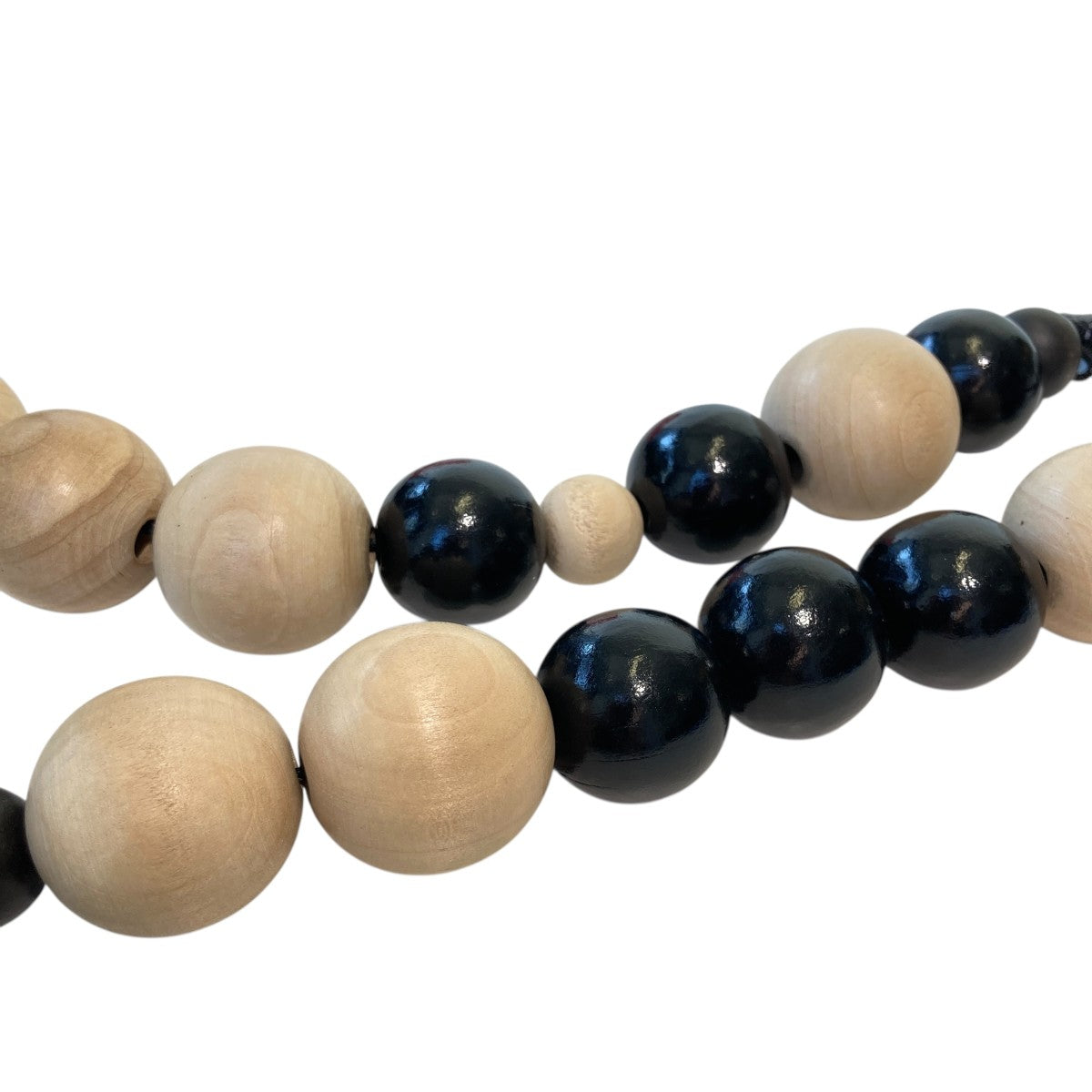 nodzoku(ノゾク) ウッドボール ウォレットチェーン アイボリー