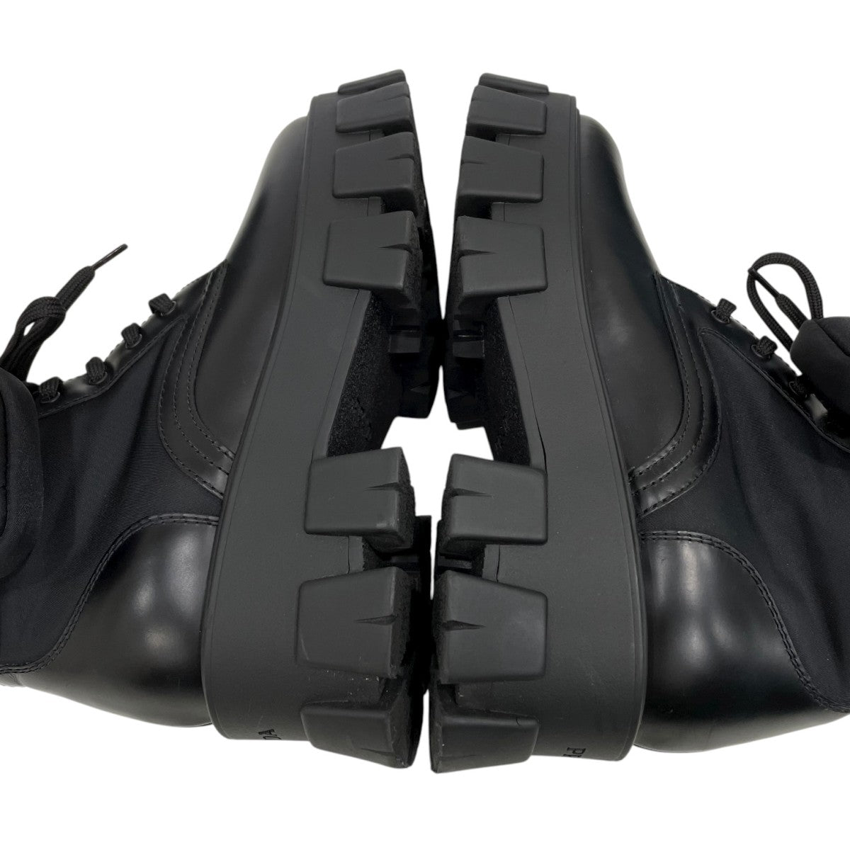 モノリス ポーチ付 ブラッシュドレザーx Re-Nylon ブーツ1T255M