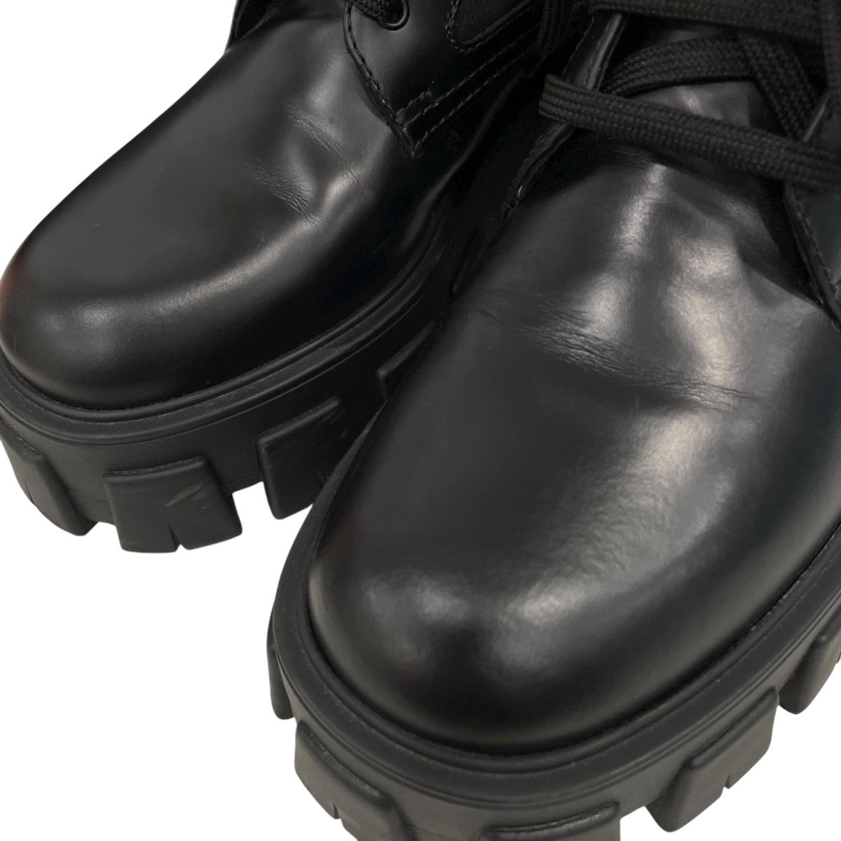 モノリス ポーチ付 ブラッシュドレザーx Re-Nylon ブーツ1T255M