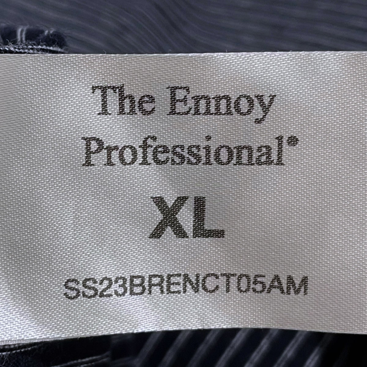 THE ENNOY PROFESSIONAL 23AW ロゴ刺繍ボーダー柄Tシャツ S／S Border T-Shirt ショートスリーブ ボーダー Tシャツ SS23BRENCT05AM 古着・中古-5枚目のアイテム画像
