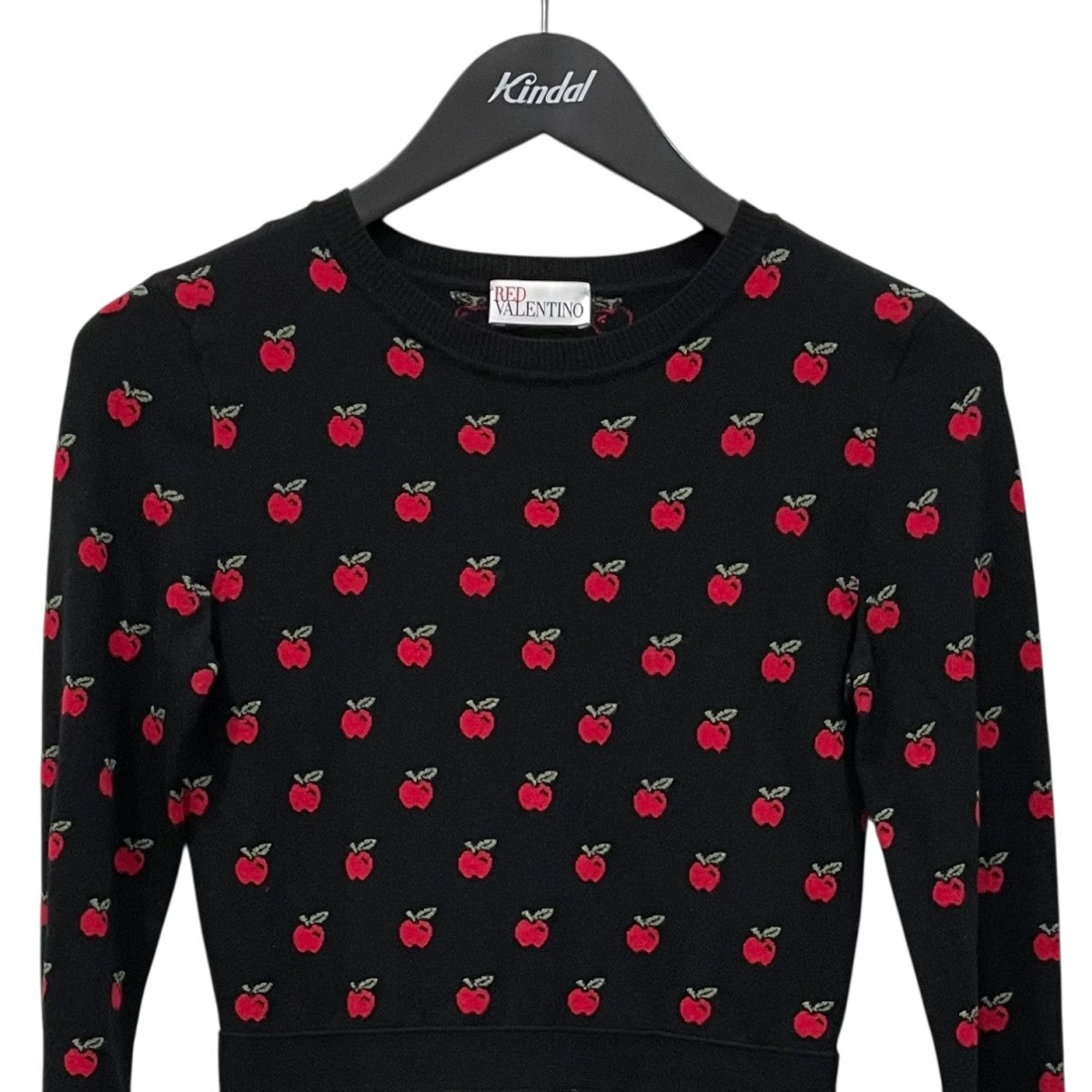 RED VALENTINO ニットワンピース　ブラック RED VALENTINO レッド ヴァレンチノ ニット ワンピース 【公式通販】