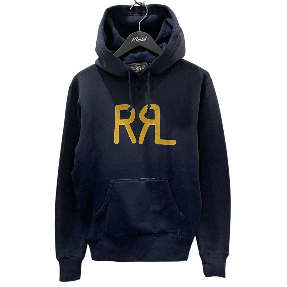 RRL ロゴプリントプルオーバーパーカー Logo Fleece Hoodie ロゴフリースフーディ 782897581001 古着・中古-1枚目のアイテム画像