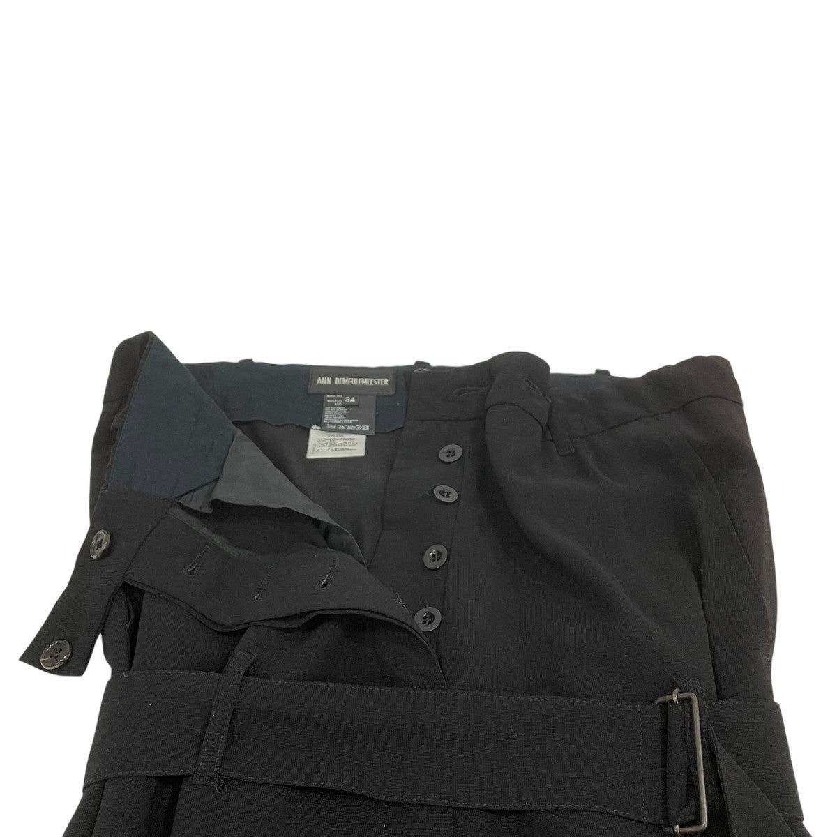 ANN DEMEULEMEESTER サルエルパンツ352-02-77032 古着・中古-3枚目のアイテム画像